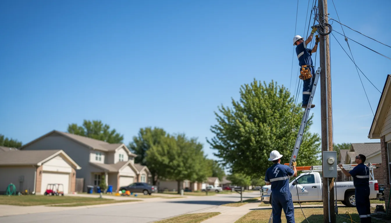 Residential electrician providing installation services in Grayson, LA